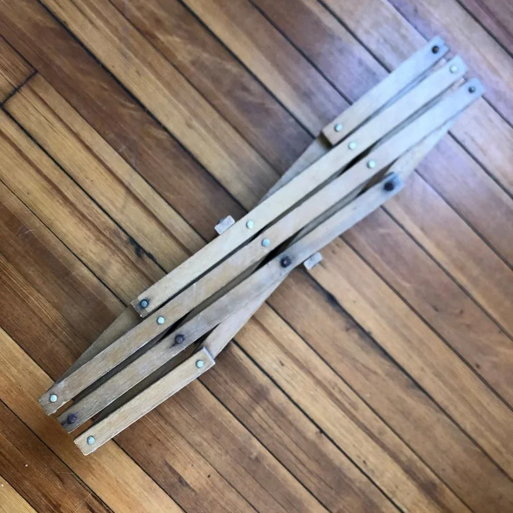 1970s Vintage Expandable Wooden Wine Rack - Versatile Organizer